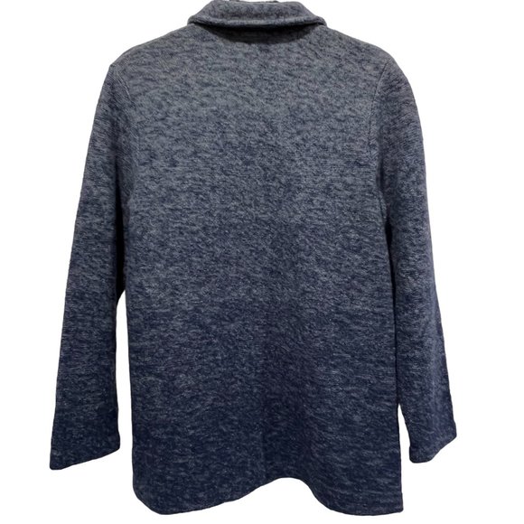 Sandro Women's Wool Ombré Jacket, Buttons, Denim Blue, S - Picture 5 of 6